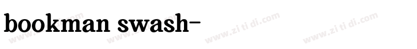 bookman swash字体转换